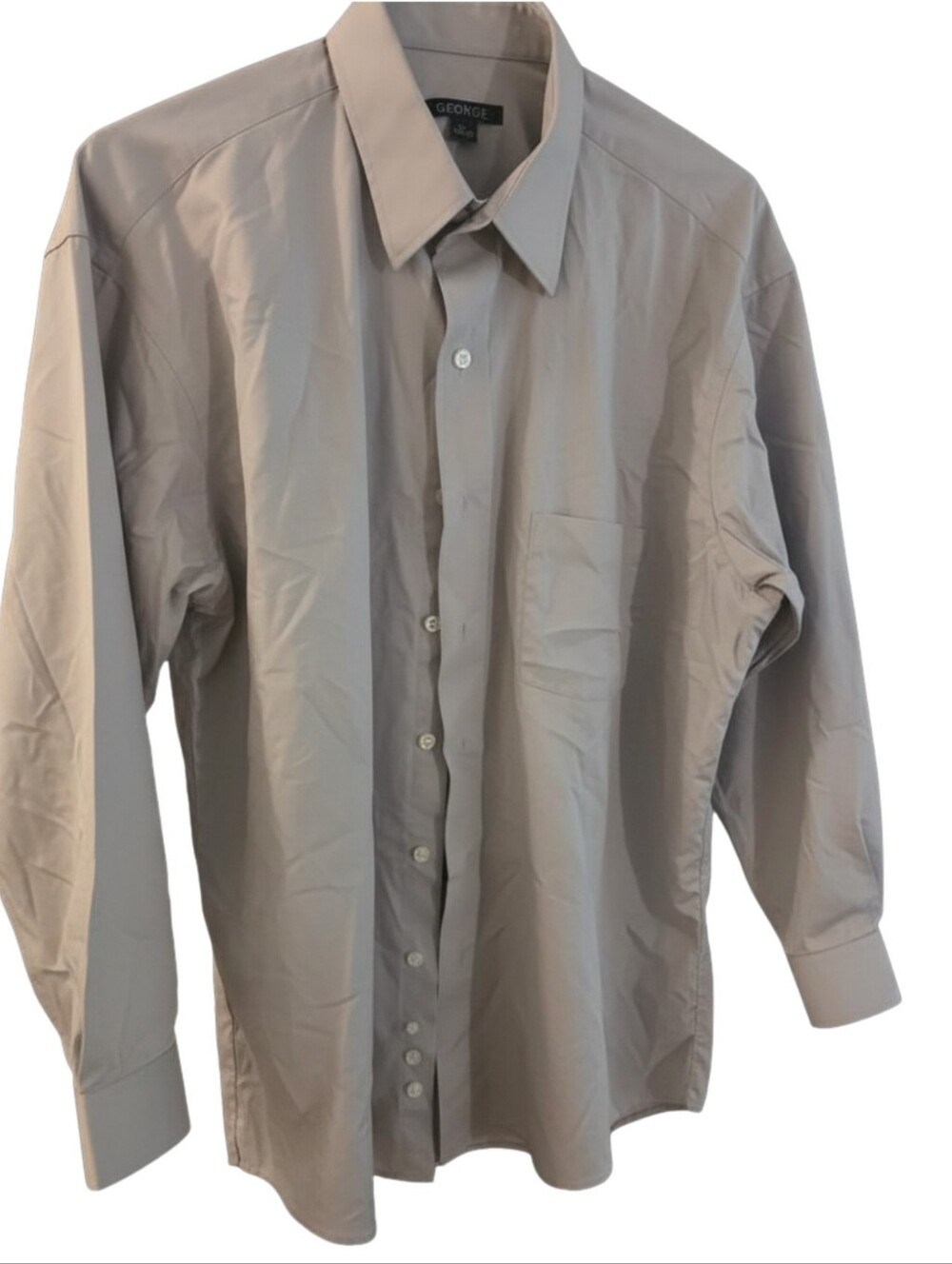 George Men's Light Taupe Dress Shirt